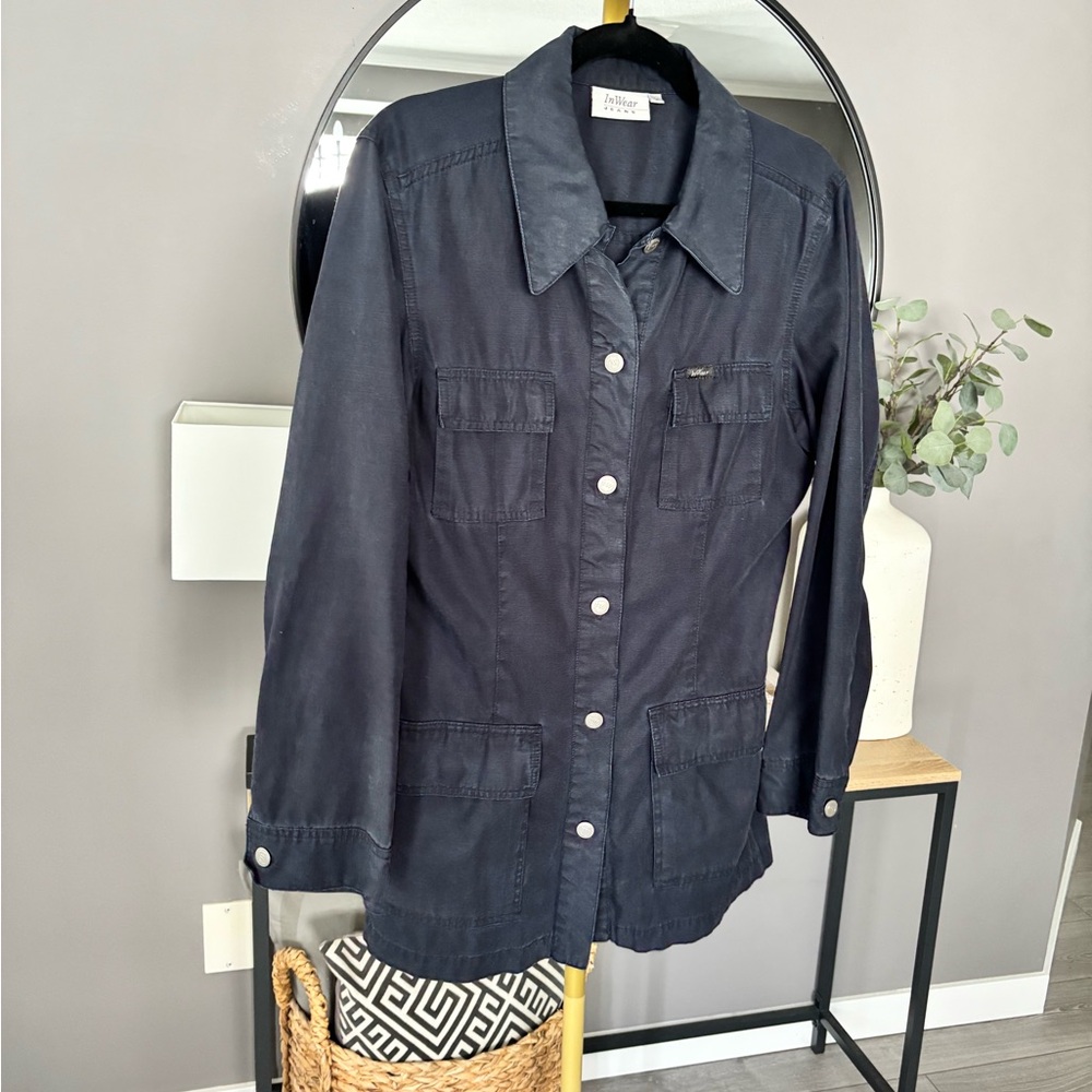 InWear Button-Front Shacket Jacket - Picture 5 of 8